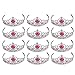 Kicko Tiaras with Pink Heart Stones - 12 Adjustable Pieces - for Kids, Girls, Women, Costume, Dress up, Props, Themed Parties, Weddings, Halloween, Valentine's Day