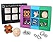 IQ Toys, IDEKO IQ Test Mind Game Toys Brain Teaser Puzzles Magic Trick Toy Educational Toy Gift for Kids and Adults ,IQ Puzzle Set of 6