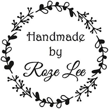 Handmade Personalised Self Inking Stamp - Ideal for Hand Made Cards - 28mm Dia