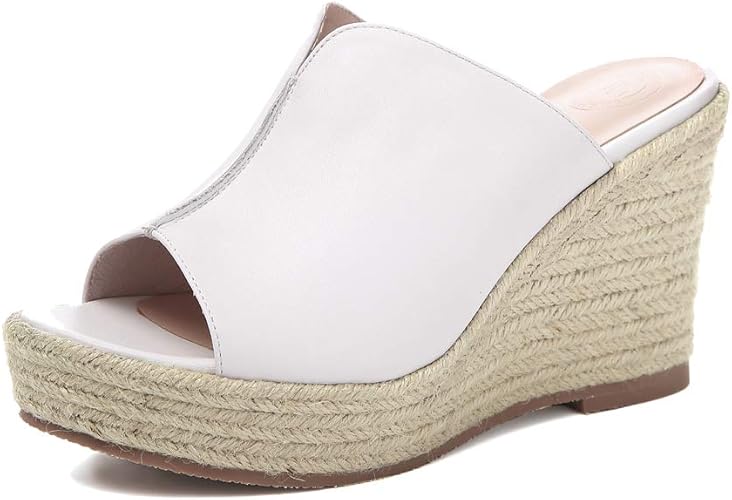 Keilabsatz Pantoletten Damen Mit Plateau - Bequeme Sommersandalen Mit Nieten