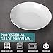 AnBnCn 8 Inch Porcelain Pasta/Salad Bowls - 22 Ounce - Set of 6, White