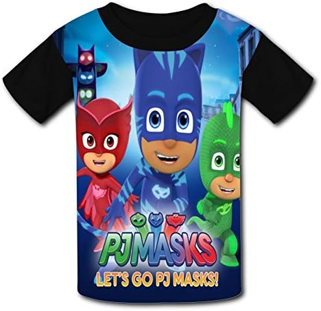 YoujinRhui PJ Hero Masks_Adventure Kids T-Shirt Youth Crew Neck Tshirt Unisex Large Graphic Top Tee