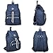 ZYSUN Fashion Travel School Backpacks LightWeight Bag for College Girls Womens(604,blue)