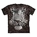 The Mountain Men's White Tiger Face T-Shirt Black L