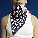 American Flag Pet Bandana - 4th of July Sale Handmade Large Dog or Cat Handcrafted Flag Design Bandana for Pets,