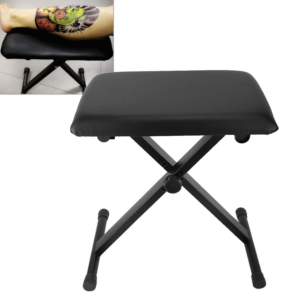 Tattoo Stand, Height Adjustable Tattoo Armrest Rest Stool, Leg Stands Stand Tattoo Armrest Tattoo Stool Stand Tattoo Stands Hand Leg Holder with Thick Cushion for The Salon Tattoo