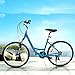 Murtisol Aluminum Comfort Bike 26” Commuter Bike Mountain Bike Hybrid Bike for Men & Women 21 Speeds Derailleur, Front & Seat Suspension, Adjustable Seat & Handlebar,Bluethumb 1