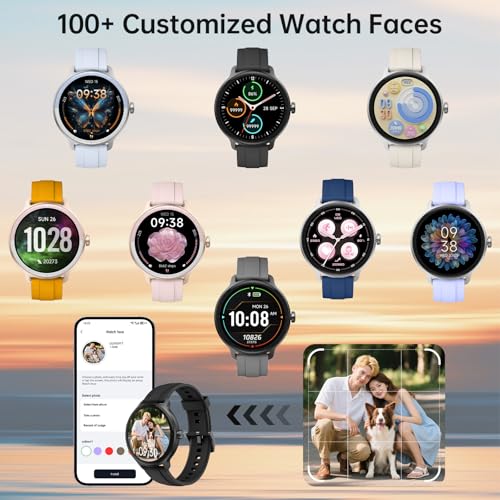 Smart Watch for Women Men(Answer/Make Calls), Fitness Tracker Built-in AI Voice, 1.27" HD Smartwatch with Heart Rate/Sleep/Step/SpO2 Monitor, 100+ Sports Modes, IP68 Waterproof Watch for Android iOS