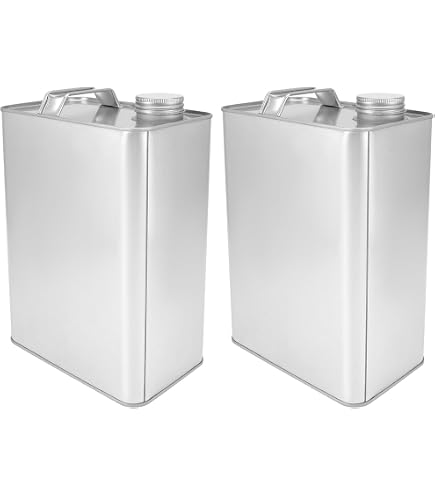 1 Gallon Metal Solvent Can - F-Style Rectangular Paint Storage Container