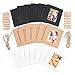 Ablus 20Pcs Paper Photo Frame Set for Fujifilm Instax Mini 7s 8 8+ 9 25 26 50s 70 90 Instant Camera Film (3-inch, Black/White/Brown)