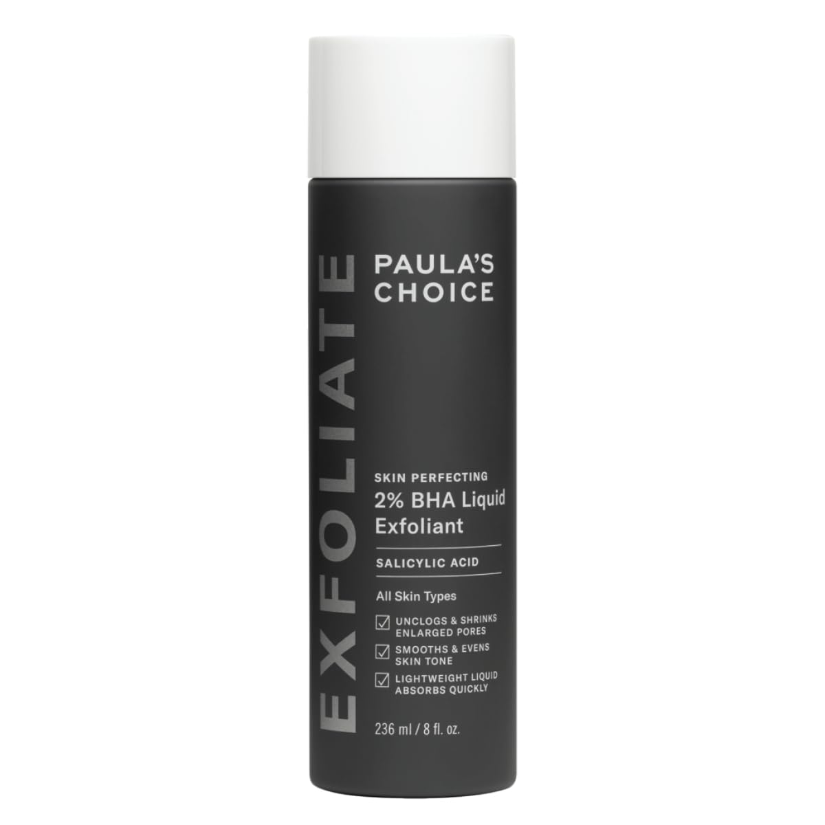 Paula's Choice SKIN PERFECTING 2% BHA Liquid Exfoliant - Face Exfoliating Peel Fights Blackheads & Enlarged Pores - for a Healthy Glow - with Salicylic Acid - Combination & Oily Skin - 236 ml