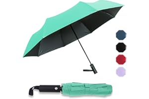 Pumi-geous Automatic Travel Umbrella Windproof Lightweight Strong Compact Rain Umbrellas 8Ribs Collapsible Backpack Umbrella Suit For Adult