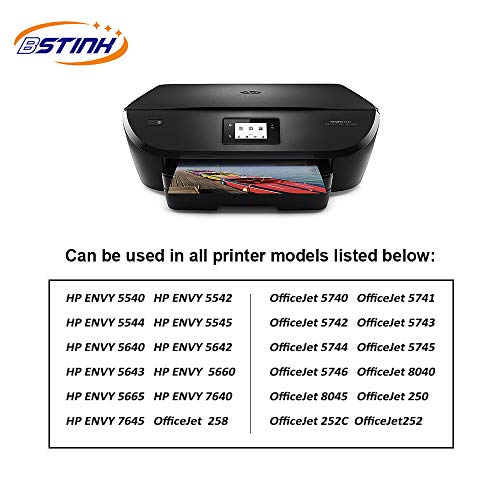 BSTINK Remanufactured Ink Cartridge Replacement for HP 62 62XL for Envy