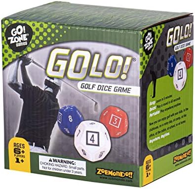 Zobmondo!! GoLo Golf Dice Game for Families and Kids, Award-Winning Fun Game for Home or Travel, Ages 6 and Up Zobmondo!! GoLo Golf Dice Game for Families and Kids, Award-Winning Fun Game for Home or Travel, Ages 6 and Up