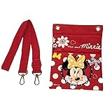 Disney Minnie Mouse Authentic Licensed Small Multi Purpose Shoulder ID Holder Bag (Red)