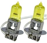 H3 100W x2 pcs Fog Light Xenon HID Yellow Direct Replacement Bulbs Free Ship