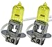 H3 100W x2 pcs Fog Light Xenon HID Yellow Direct Replacement Bulbs Free Ship