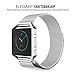 MoKo Fitbit Blaze Band, Milanese Loop Mesh Stainless Steel Bracelet Watch Strap for Fitbit Blaze Smart Fitness Watch with Unique Magnet Lock, No Buckle Needed, Frame NOT Included - Silver