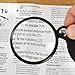 Pocket Magnifying Glass, Folding Magnifier Loupe with Protective Case for Reading, Inspection