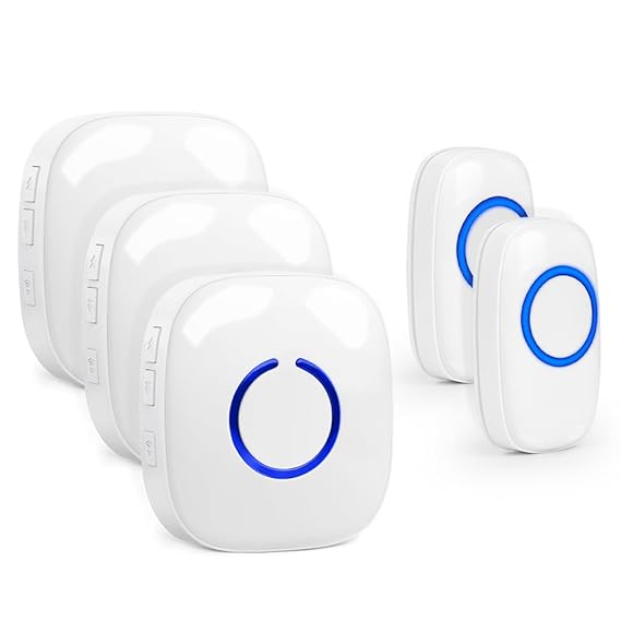 Drahtlose Funkklingel Set, ELEPOWSTAR IP55 Wasserdicht Kabellose Türklingel, Wireless Doorbell, Tür Klingel für Haus/Büro/Gar