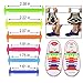 Talent Fashion Kids/Adults Tieless Elastic Silicone No Tie Shoelaces Waterproof Rubber Flat Running Shoe Laces for Sneakers Board Shoes Casual Shoes and Boots