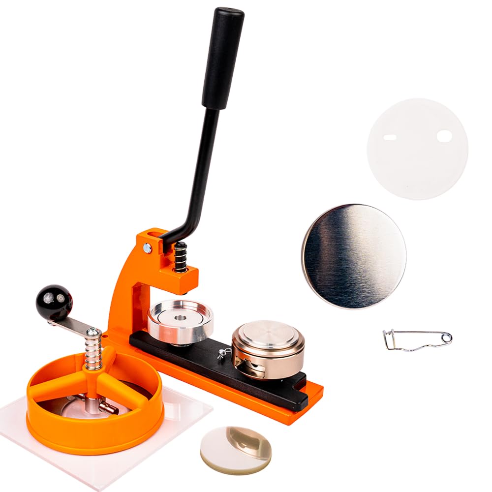 eBadges 45mm Badge Maker Kit with 500 Badges | UK Made Metal Badge Machine, Circle Cutter & Board | Interchangeable Dies 25, 38, 58, 77mm | Make Your Own Badges, Magnets, Keyrings, Crafts & Gifts — image 1