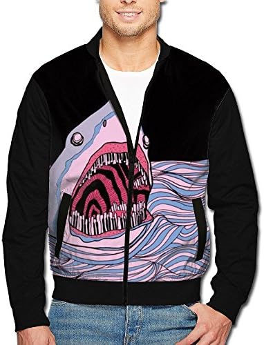 SCOOLY Shark Psychedelic Fierce Sea Men/Youth Long Sleeve Full Zip Jacket XX-Large