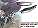 Emost Adjustable Wind deflectors for Harley Davidson Touring Street Glide 2014 201 5 2016 2017 (ABS Plastic Air Deflectors Fairing Side Cover)