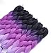 6Pcs/Lot 24inch Jumbo Braids Salon Crochet Ombre Twist Braiding Hair Extensions High Temperature Synthetic Fiber Hair for 100g/pc (M56#)