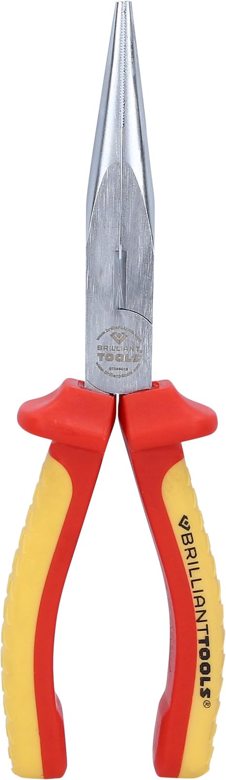 BRILLIANT TOOLS BT068012 VDE Needle Nose Pliers [Powered by KS Tools]