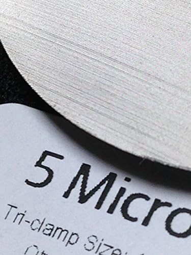 5 Micron T316 Stainless Steel Weaved Filter Discs (1"/1.50"): 4 pk.