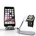 Apple Watch Stand & iPhone 6 Dock: Stalion 2in1 Desktop Charging Station Aluminum Body Universal Cradle Holder for Apple Watch Sport Edition & iPhone 6 6s 7 Plus (Space Gray)