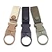 TXIN Outdoor Gear Clip Band Gear Keeper Pouch Key Chain Nylon Belt Webbing Strap Holder Quickdraw Carabiner Carrier Belt for Hiking, Pack of 3 (Three Colors)