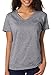Gildan Women's Softstyle V-Neck T-Shirt - X-Large - Sport Grey