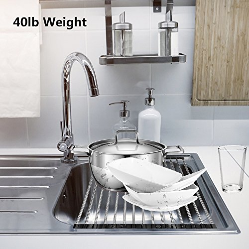 image for DDMY Over the Sink Dish Rack Roll-Up Dish Drying Rack Multipurpose Dis