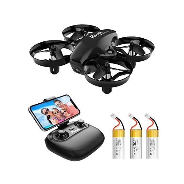 Potensic Mini Drohne mit Kamera RC Quadrocopter 2.4Ghz FPV Live Übertragung Ferngesteuerte Kinder Drohne Spielzeug für…