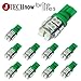britelites Jtech 10x T10 194 168 2825 W5W 20-SMD Green LED Super Bright Car Lights Bulb for Interior Reading, Dome, Map, Cargo Trunk Area, Door Courtesy, License Light