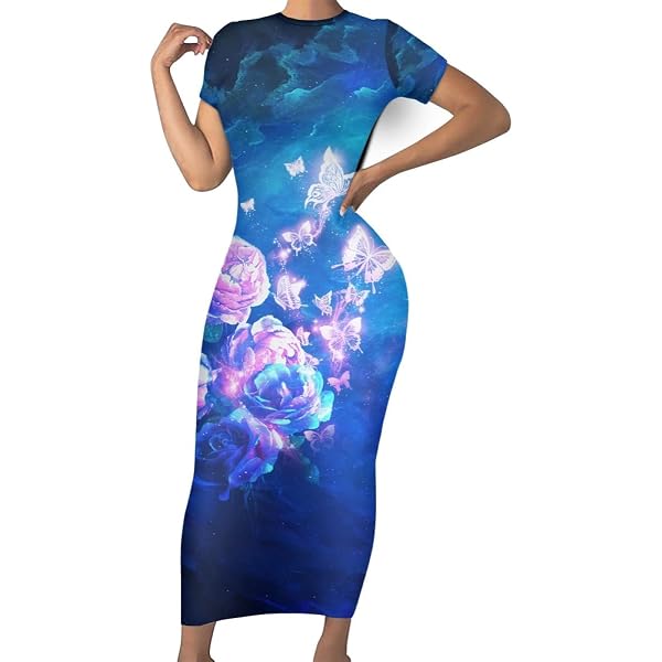 Cold-Shoulder Mock Neck Slit Midi Dress