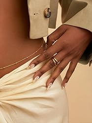 Rotnso 14K Gold Plated Body Chains Dainty Boho