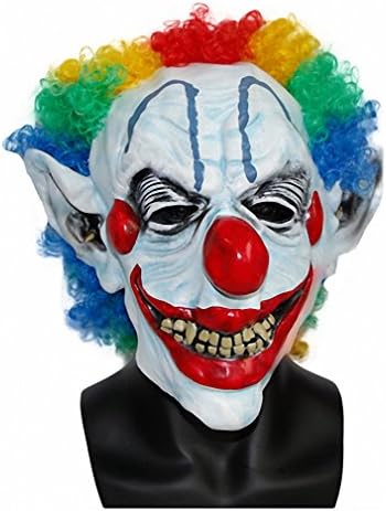 Toy Joker Clown Costume Mask Creepy Evil Scary Halloween Clown Mask x12016