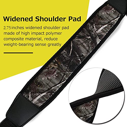 Multi Use Durable Shoulder Padding Strap,Two Point Traditional Sling with Swivels,Durable Shoulder Padding Strap,Metal Hardware Length Adjuster,Nylon Webbing-Black