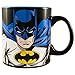 Silver Buffalo BN6534 DC Comics Batman Face and Logo Ceramic Mug, 20 oz, Multicolor