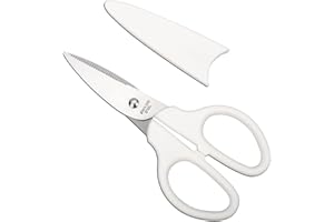 YOUGUOM 6in Multipurpose Scissors, Comfort Grip, Stainless Steel Sharp Basic Shears for Office Home Household Kitchen School Craft Supplies w/Protective Cover