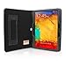 Galaxy Note 10.1 (2014) Case, Snugg - Black Leather Smart Case Cover Samsung Galaxy Note 10.1 (2014) Protective Flip Stand Cover with Auto Wake/Sleep