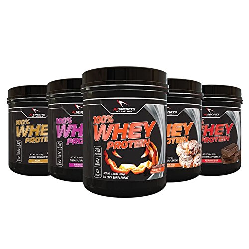 100% Whey Cinnamon Roll Protein Powder by AI Sports Nutrition | 100% Whey Protein 2 lbs (28 Servings) Amazing Cinnamon Flavor