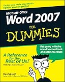 Word 2007 For Dummies by Dan Gookin