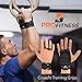 ProFitness 2 Hole Leather Cross Training Gymnastic Grips - Non Slip, High Grip Palm Protection with Wrist Wrap Support for Pull Ups, Kettlebells, WODs (Large 5