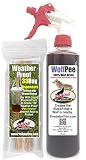 PredatorPee - 100% Pure Wolf Urine - 16oz Spray Bottle Combo with 33 Day Dispensers