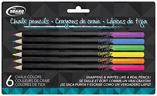 Board Dudes Chalk Pencils, 6 count