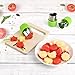 KUUQA Vegetable Cutter Shapes Set Flower Star Cartoon Animals Fruit Mold Decorating Tools for Cookies Fruit Decoration Kids Baking Craft Supplies with Cleaning Brush,12PCS